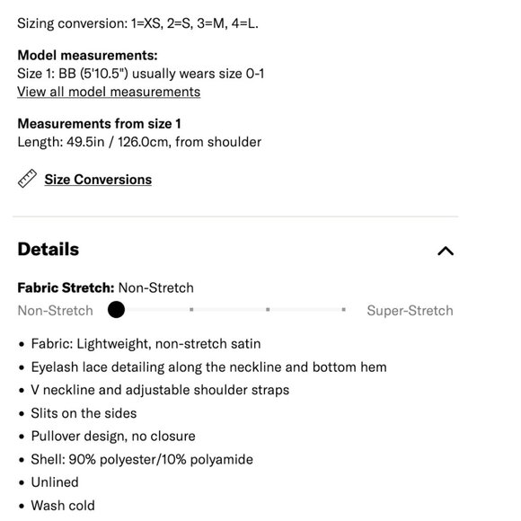 Simone Perele Blue Satin Slip V Neck Lace Adjustable Straps XS S FR Cami Chemise - Picture 3 of 4